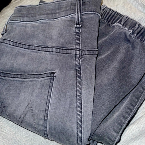 MOTHER The Wrapper Patch Springy Ankle Jeans in Dancing in the Moonlight Gray 28 - Picture 16 of 16